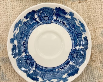 J&G Meakin Blue English Ironstone Saucer