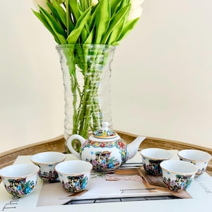 Chinese Hand Painted Porcelain Mini Tea Set