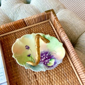 Vintage Porcelain Basket Dish