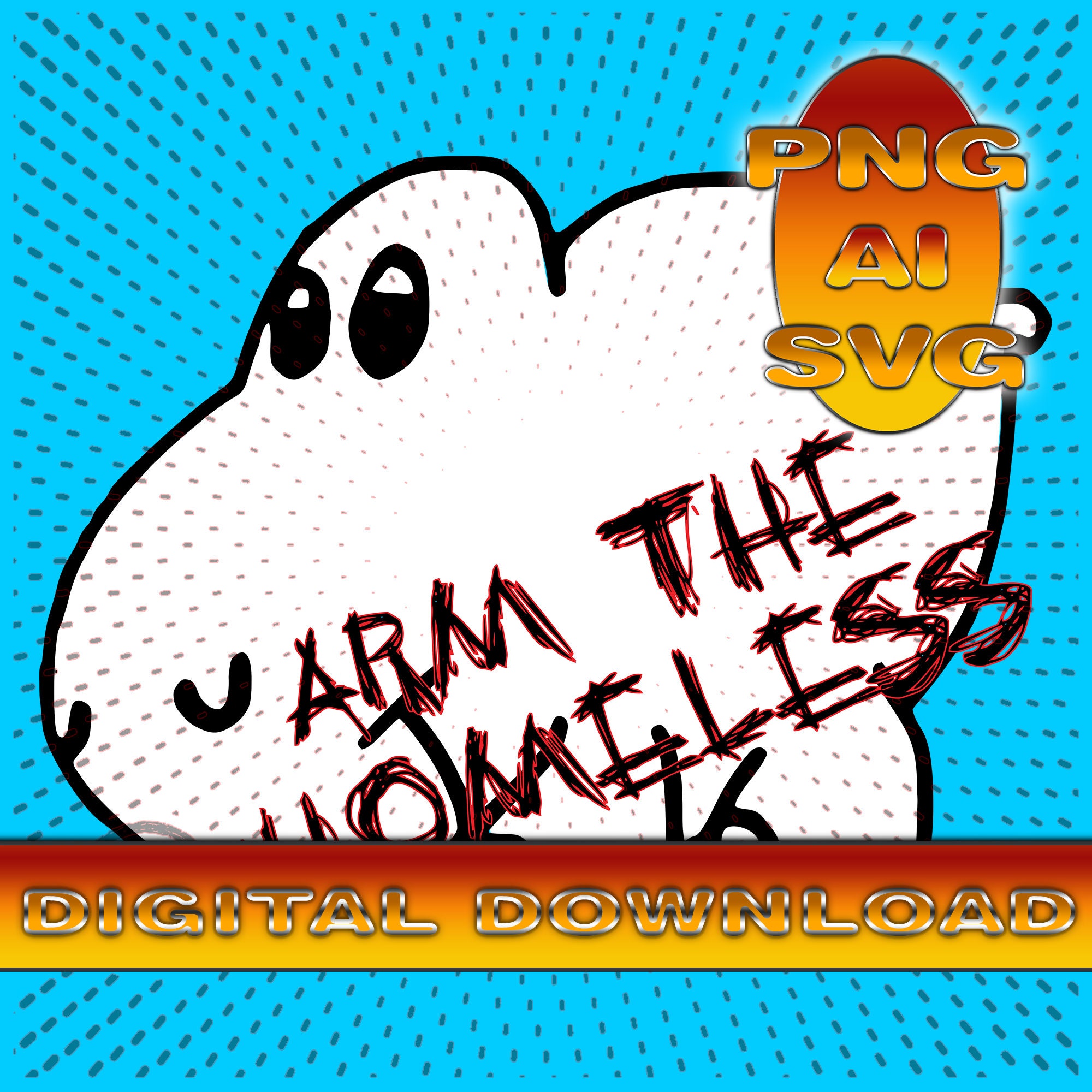 Homeless sticker - Etsy México, image size:2000x2000