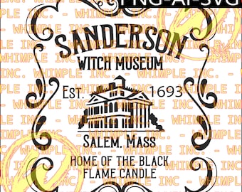 Sanderson Witch Museum, Digital Download, Halloween SVG, Halloween Crafts, Cricut, Silhouette