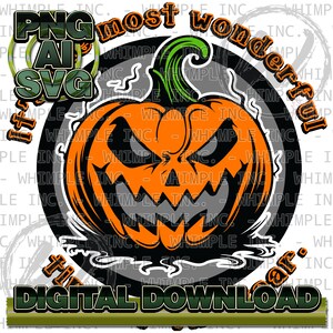 Halloween Crafts, Pumpkin SVG, Jack O Lantern, Fall Crafts, Halloween Designs, Print On Demand, Digital Download, Cricut, Silhouette, PNG
