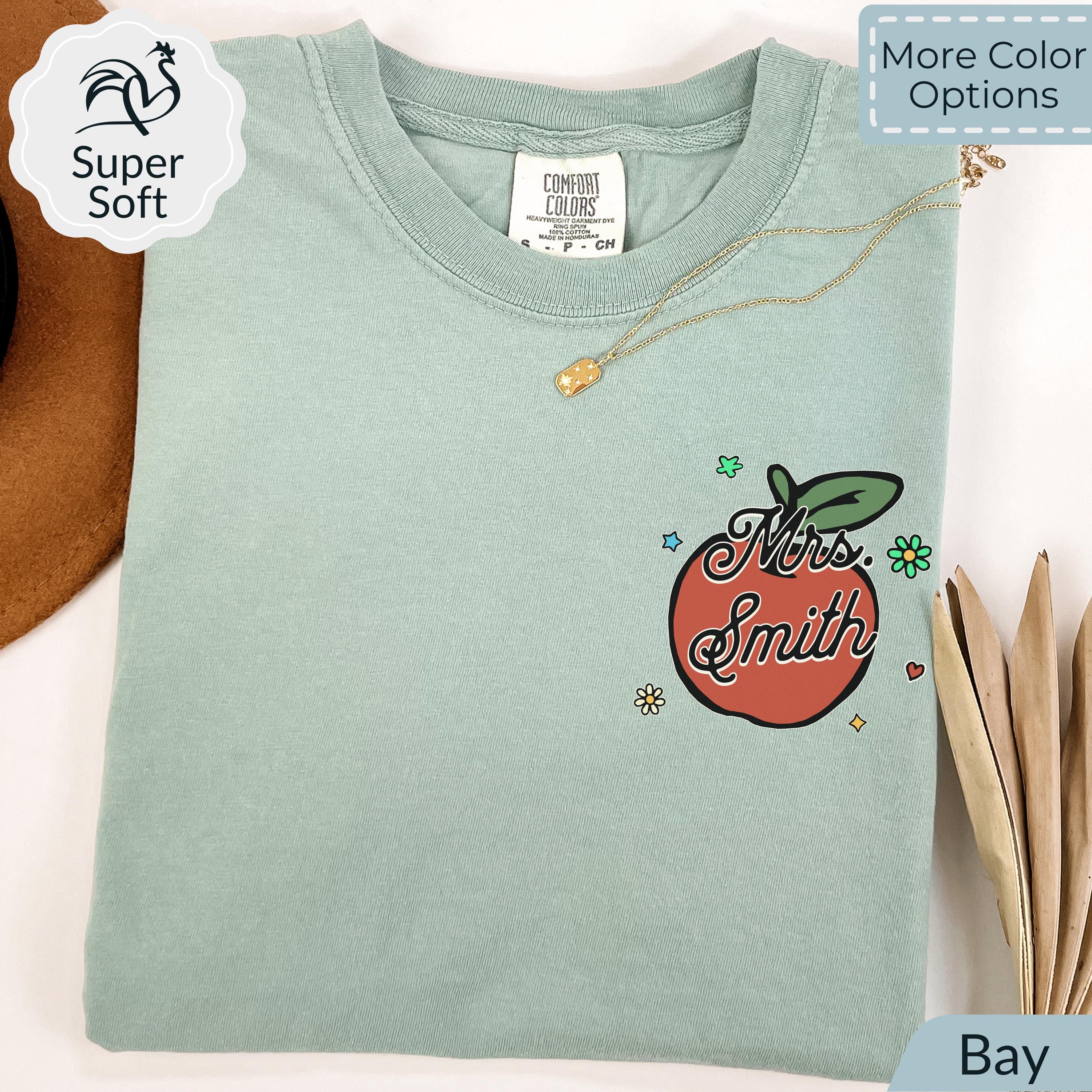 Custom Teacher Comfort Colors Shirt: Personalized Back to School Team Tee