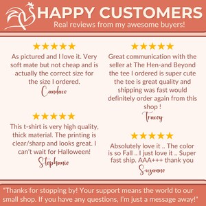 May include: A graphic displaying customer reviews with five-star ratings. The text reads "HAPPY CUSTOMERS" and includes positive feedback about product quality, sizing, and shipping speed. The reviews are from Candace, Tracey, Stephanie, and Suzanne.