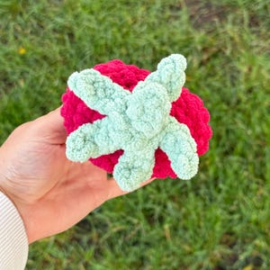 Fuzzy Strawberry Car Gear Shifter Cover zdjęcie 7