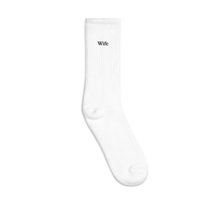 Wife - Embroidered Socks
