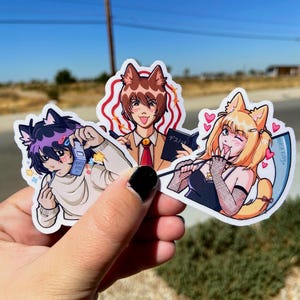 DN Vinyl Holographic Sticker Set | L, Misa, Light
