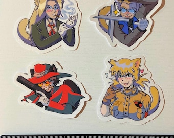 Kitty Hellsing | Sticker Set - Alucard, Anderson, Seras, Integra