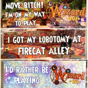 Wizard101 | UV Resistant Mini Bumper Stickers