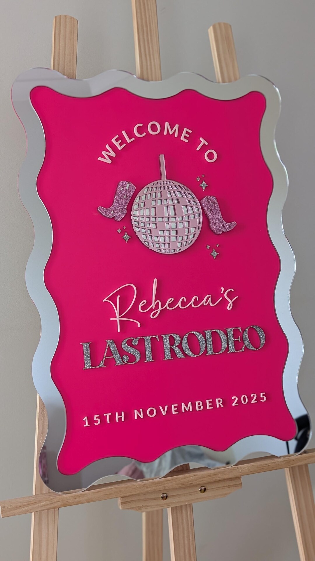 Last Rodeo Welcome Sign / Western / Cowboy Boots / Disco - Etsy