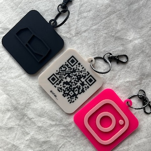 Visitenkarte QR-Code Schlüsselanhänger