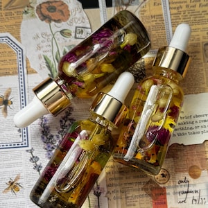 Abundance and Luck Ritual Oil – Crystal & Botanical-Infused Oil for Prosperity, Wealth, and Success - intention oil