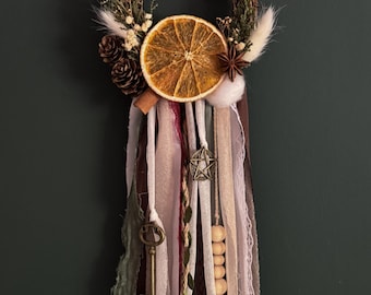 Witch Bells for Protection – Hanging Bell Wreath – Spiritual Home Charm & Positive Energy Decor – Witchcraft Decor