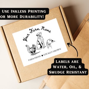 Product Label Personalized Custom Label for Jar Label for Box Farmers Market Label Egg Carton Label