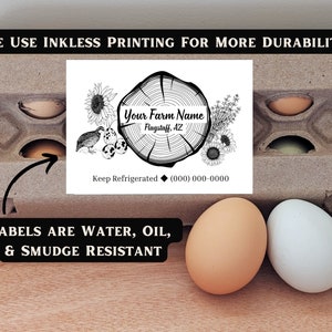 Custom Egg Carton Label Quail Egg Label Personalized Label Custom Label Customizable Product Label Black and White Label