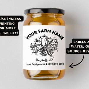 Business Label Custom Product Sticker Unique Label for Farm Product Waterproof Sticker Personalized Jar Label Box Label Egg Carton Label