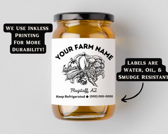 Business Label Custom Product Sticker Unique Label for Farm Product Waterproof Sticker Personalized Jar Label Box Label Egg Carton Label