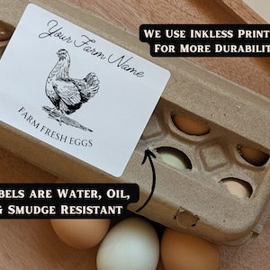 Farmers Market Label Custom Egg Carton Farmer's Market Egg Carton Product Label Farm Label Homestead Egg Carton Personalized Label