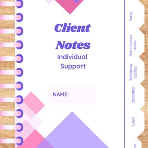 NEUE KUNDENNOTIZEN, Behinderung, Alterspflege, Ndis, Unterstützungsarbeit, Geschenk, Arbeit, Dokumente, Unterstützungskoordination, Tagebuch, Journal, Buch, Führer
