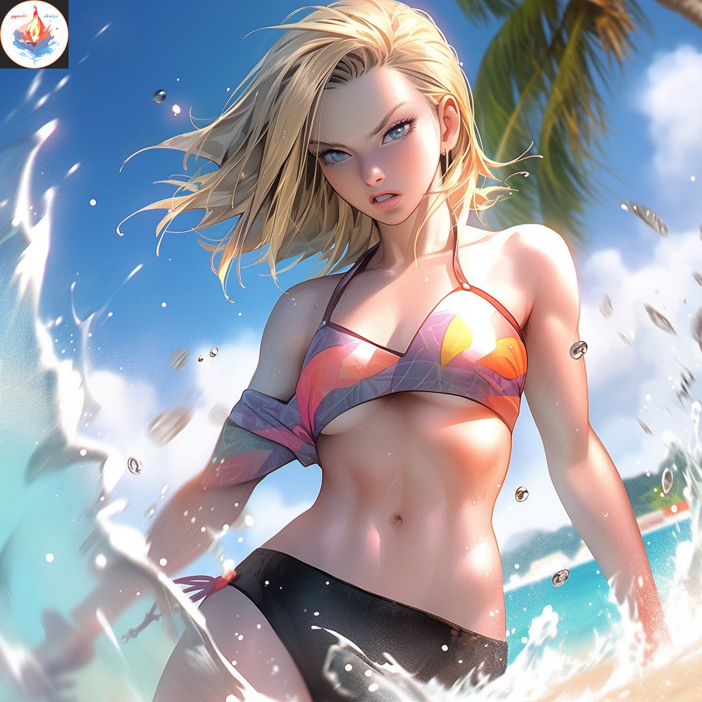 Android 18 sexy bikini