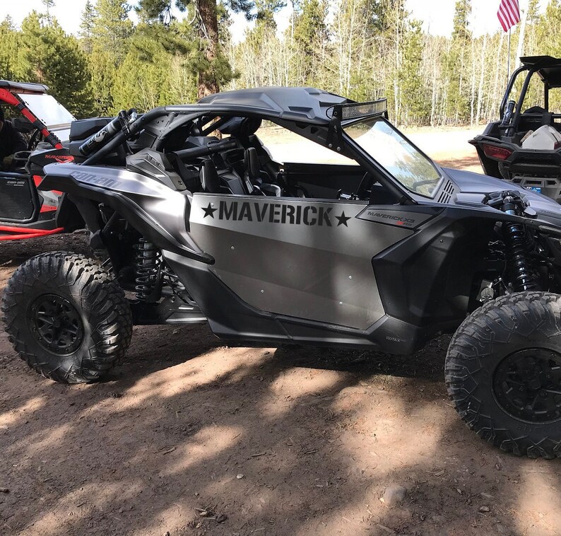 CUSTOM UTV DECAL Military Style Font Sticker Rzr Atv Quad Sxs Side by
