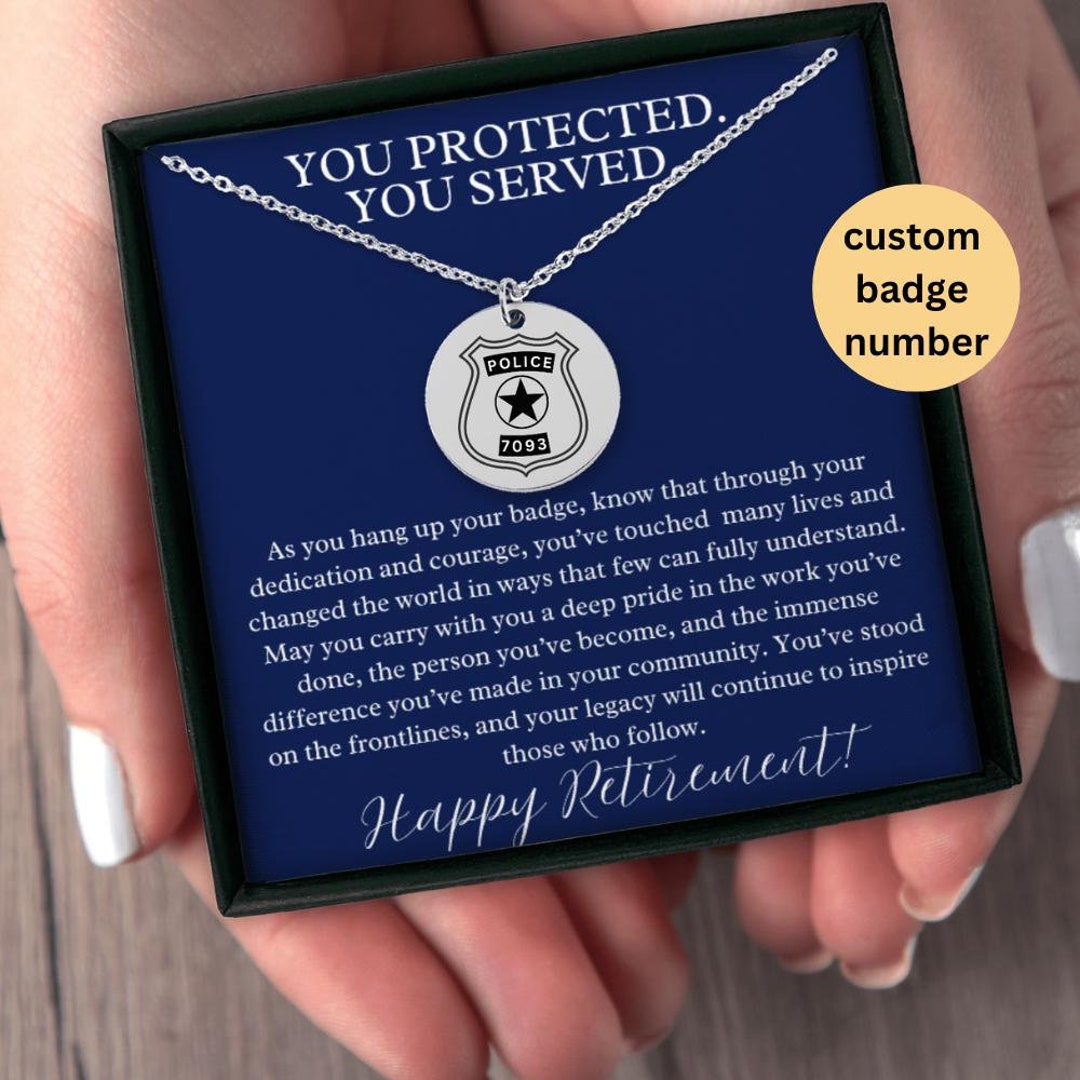 Police Officer Retirement Gifts • Police Retirement Gift for Women ...