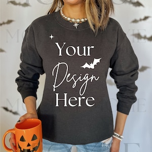 Gildan 18000 Sweatshirt Mockup, Gildan 18000 Black Mockup, Gildan 18000 Sweatshirt Mockup, Gildan Mockup Black, Halloween Mockup, Trendy