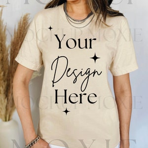 Bella Canvas 3001 Mockup, Soft Cream Mockup, Soft Cream Mockup 3001, Soft Cream 3001 Mockup, Soft Cream Bella Canvas, Style Mockup, Trendy