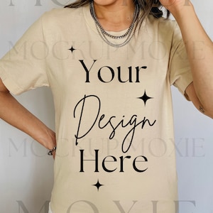 Bella Canvas 3001 Mockup, Soft Cream Mockup, Soft Cream Mockup 3001, Soft Cream 3001 Mockup, Soft Cream Bella Canvas, Style Mockup, Trendy