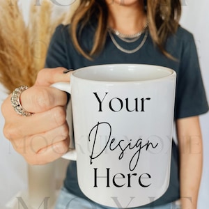 Mug Mockup, 11oz Coffee Mug Mockup, Blank Mug Mockup, Drinkware Mockup, White Mug Mockup 11oz, Model Mockup, Style Mug Mockup, Studio Mockup
