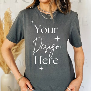 Bella Canvas 3001 Mockup, Vintage Navy Bella Canvas TShirt Mockup, Blue TShirt Mockup, Bella Canvas 3001 TShirt Mockup, Style Mockup, Trendy