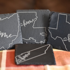 Home State Slate Coasters