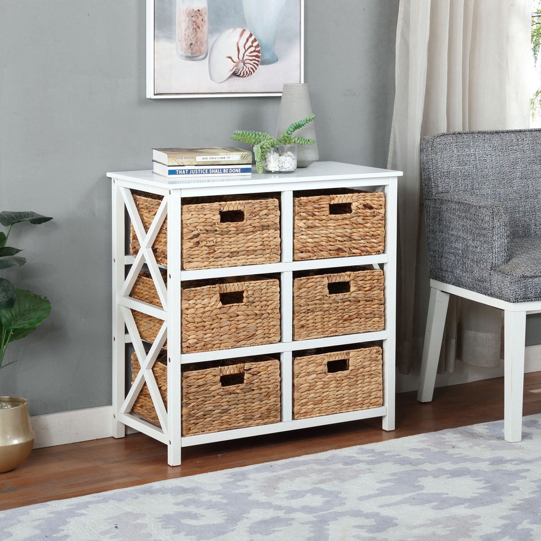 Sideboard wicker baskets discount