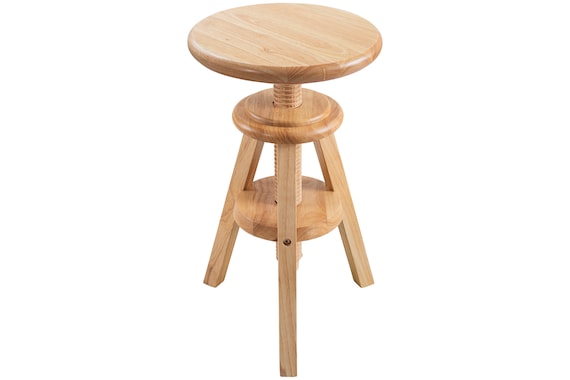 Piano Adjustable stool, Wood Artist Art Stool, Wood Adjustable Stool Painting Stool for Artists