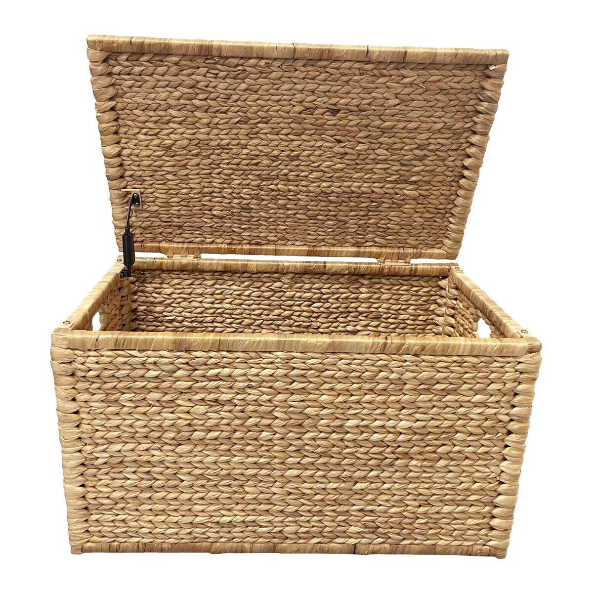 Rectangular Water Hyacinth Wicker Storage Trunk With Iron Wire Frame, 30 by 17.5 by 17.5, Natural, Great for Storing Craft Supplies - Etsy