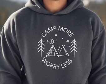 Camping Hoodie for Men and Women, Nature Lover Sweater, Camping Sweatshirt, Adventure Jumper, Outdoor Hoodie, Pullover Winter Hoodie.
