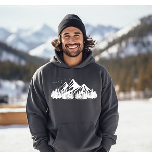 Mountain Sweatshirt, Nature Sweatshirt, Forest Hoodie, Bird Hoodie, Adventure Sweatshirt, Mens Hoodie, Womens Hoodie, Hiking Sweatshirt