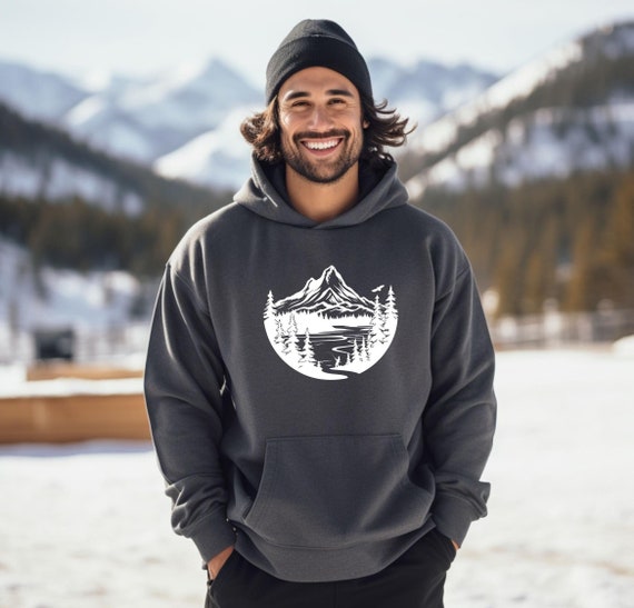 Sweat à capuche nature pour homme et femme, sweat montagne, pull