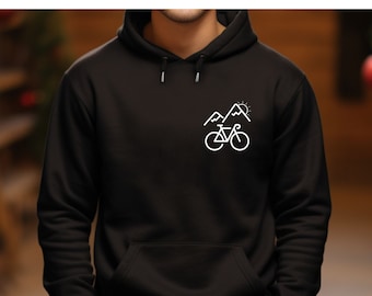 Mountainbike Sweatshirt für Frauen und Männer, Mountainbike Hoodie, Bike Sweatshirt, Mountainbike Pullover, Abenteuer Hoodie