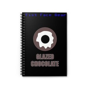Cahier à spirales glacé chocolat - Parfait pour les amateurs de beignets, cadeaux pour étudiants, journalisme, gourmets, prise de notes