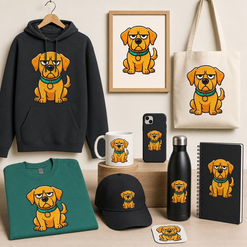 Angry Labrador Retriever PNG – 5 DTF Print Sizes – Digital Download for ...
