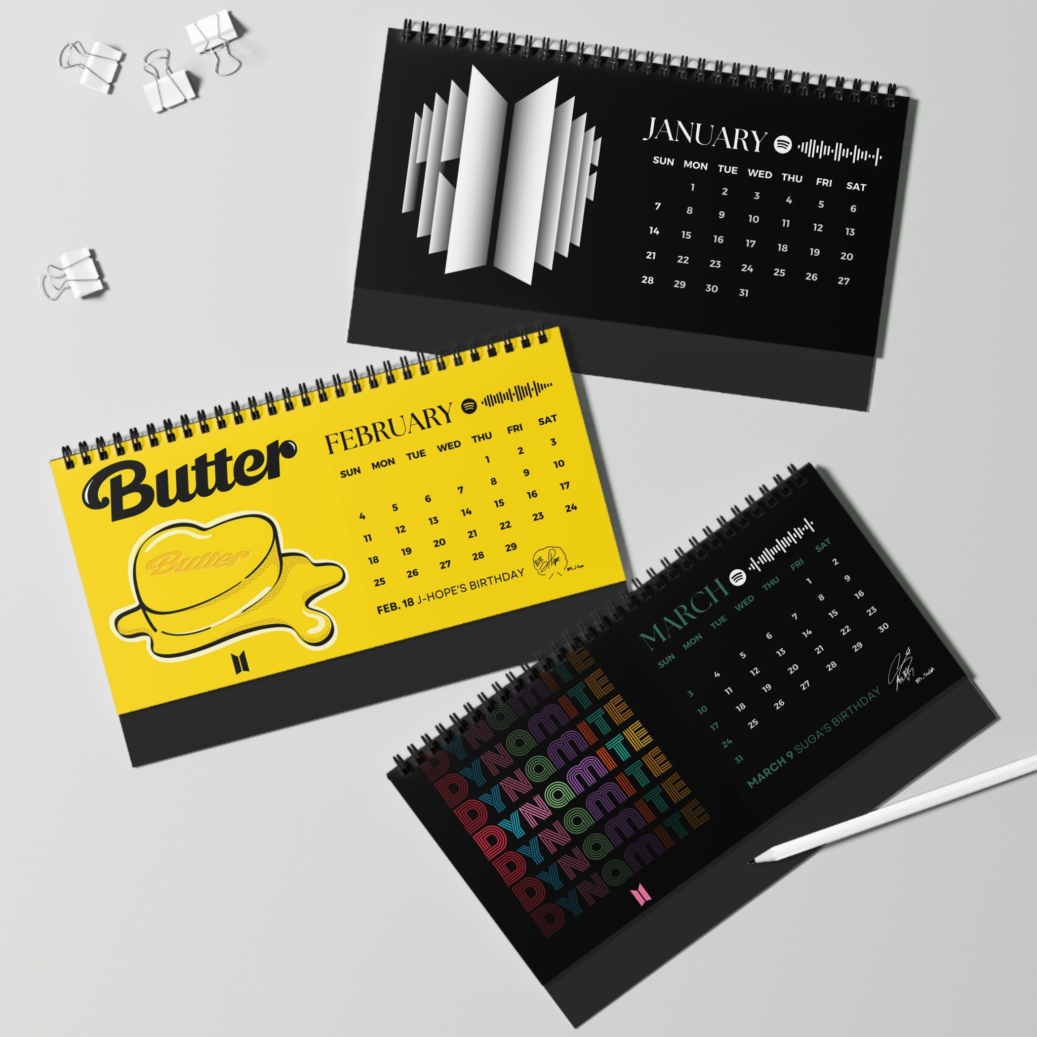 Albums 2024 Desk Calendar Kpop Desk Calendar, Kpop 2024 New Year sold