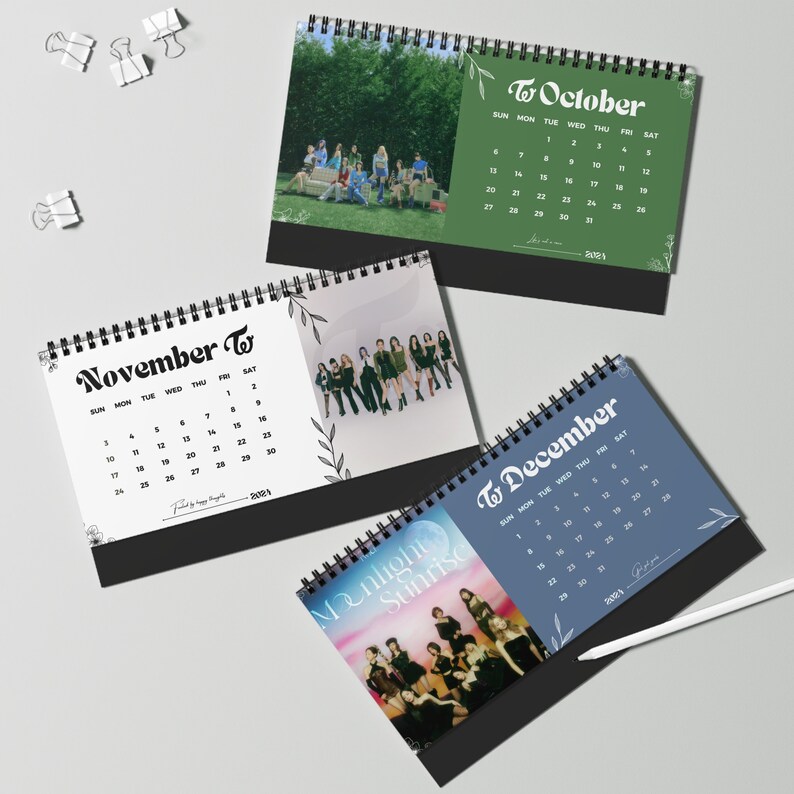 TWICE 2024 Kpop Desk Calendar Kpop Desk Decor Gift Office Etsy Australia