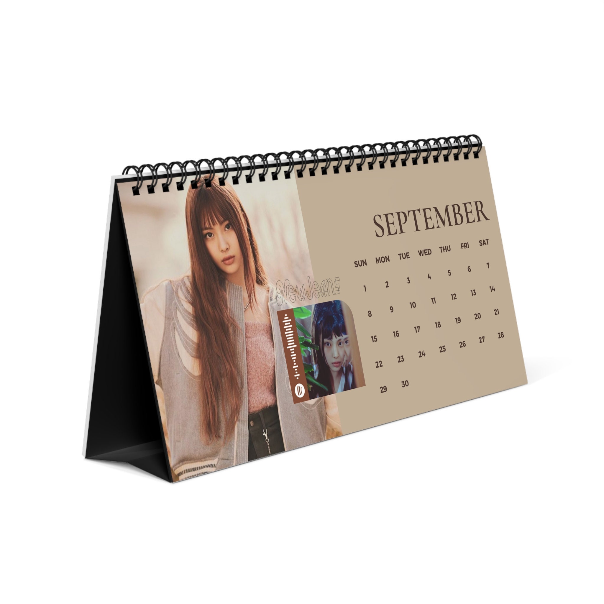 New Jeans 2024 Desk Calendar Kpop Decor Gift, Office Desk Calendar