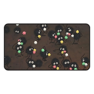 Soot Sprites Susuwatari Desk Mat | 3 Sizes Mouse Pad Desk Japan Decor Gift Computer Accessories Japanese Anime