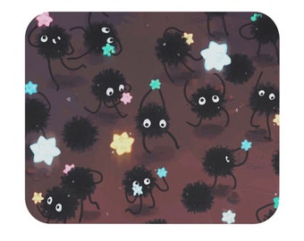 Soot Sprites Mouse Pad | 9" x 8" , Susuwatari Anime Gift, Office Mousepad, Mouse Pad