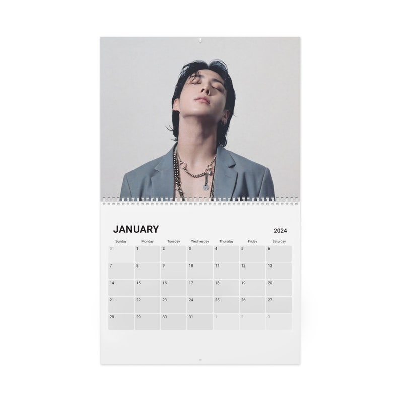 Jungkook BTS 2024 Calendar BTS Calendar Kpop Gifts for Etsy Israel