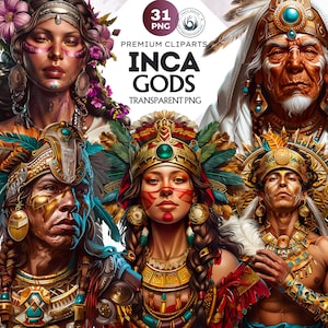 Inca God Goddess clipart PNG, Incan mythology Graphics, Perú civilization, Incan culture, pachamama, inti, Incan deities Sublimation design