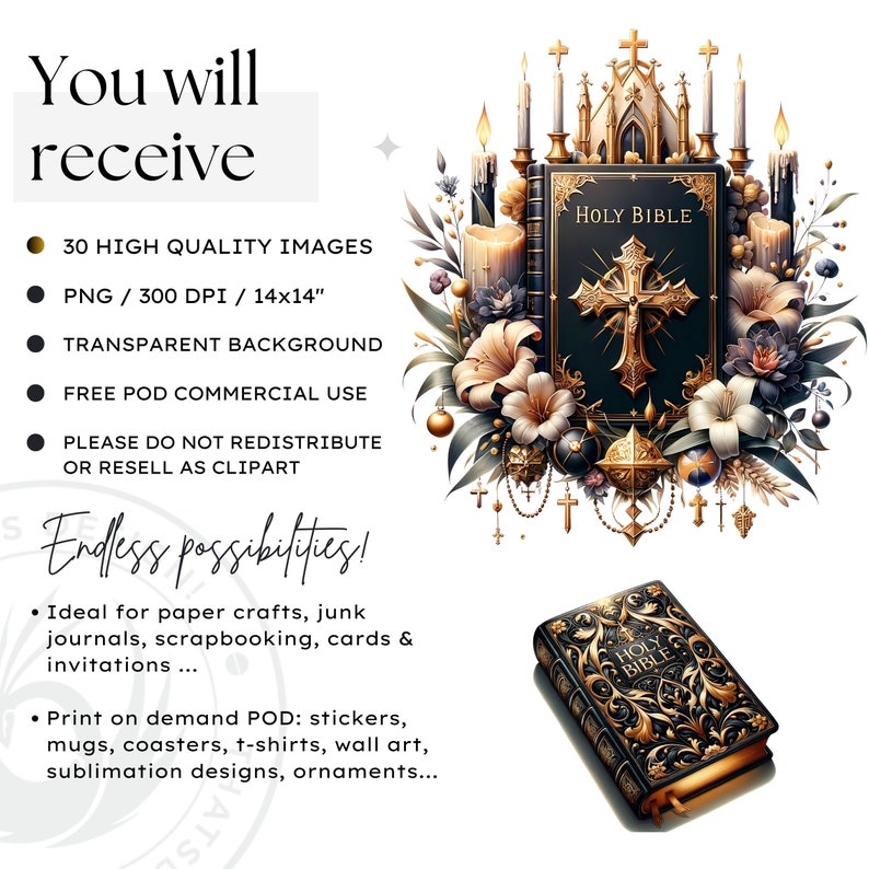 Christian clipart set, Religious, Biblical, Bible, Church, Crucifix, Cross, Angel, Jesus PNG, virgin mary, Catholic Art for Sublimation