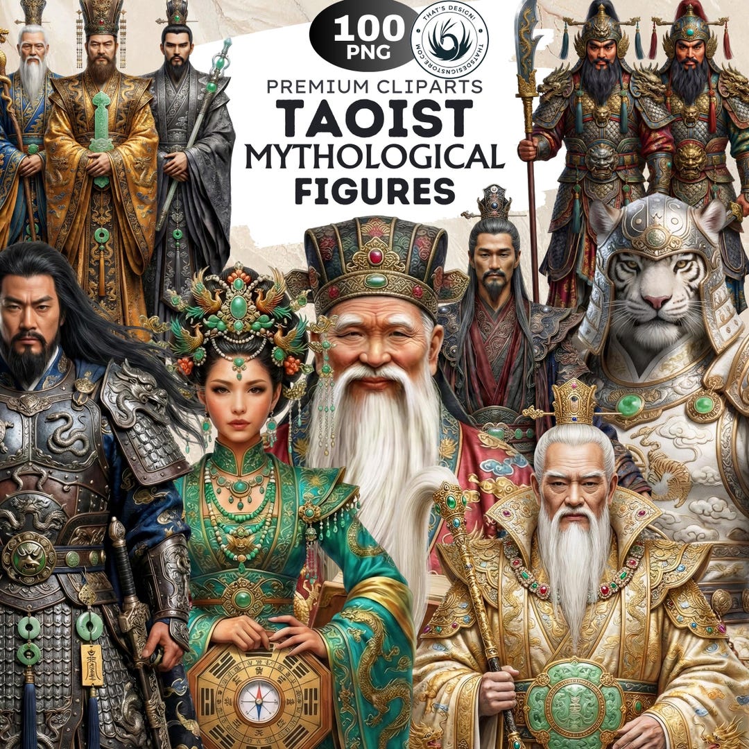 Taoist Mythological Figures Clipart Chinese Fantasy PNG Bundle Etsy taoist-mythological-figures-clipart-chinese-fantasy-png-bundle-etsy